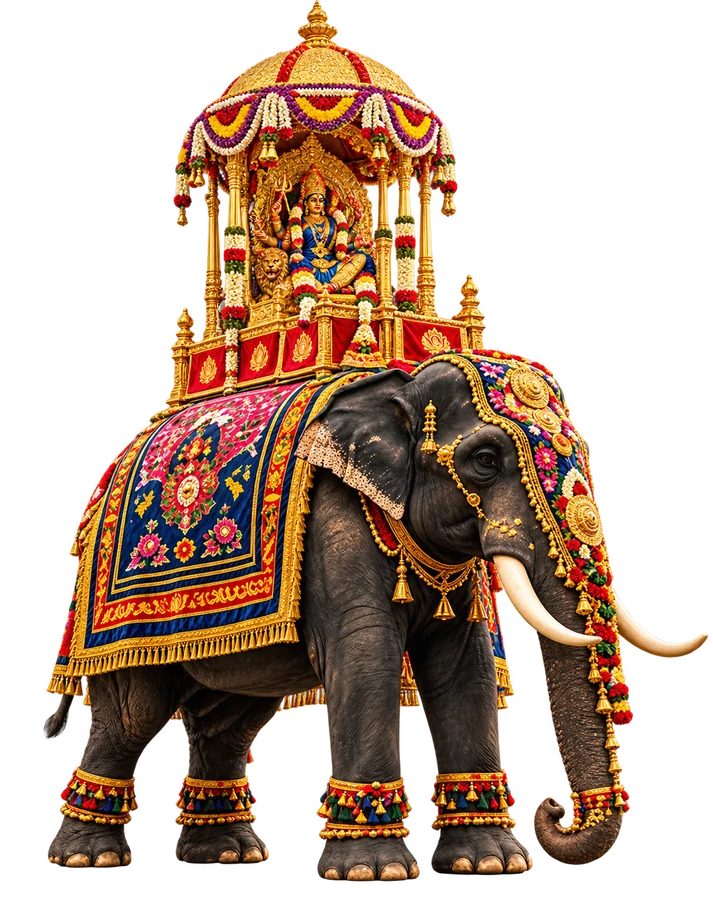 ಚಿನ್ನದ ಅಂಬಾರಿ ಹೊತ್ತ ಆನೆ